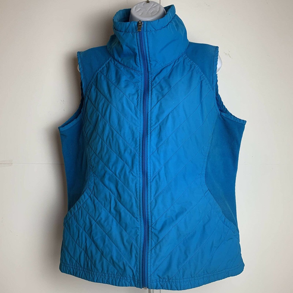 Columbia Vest Blue Full Zip Insulated